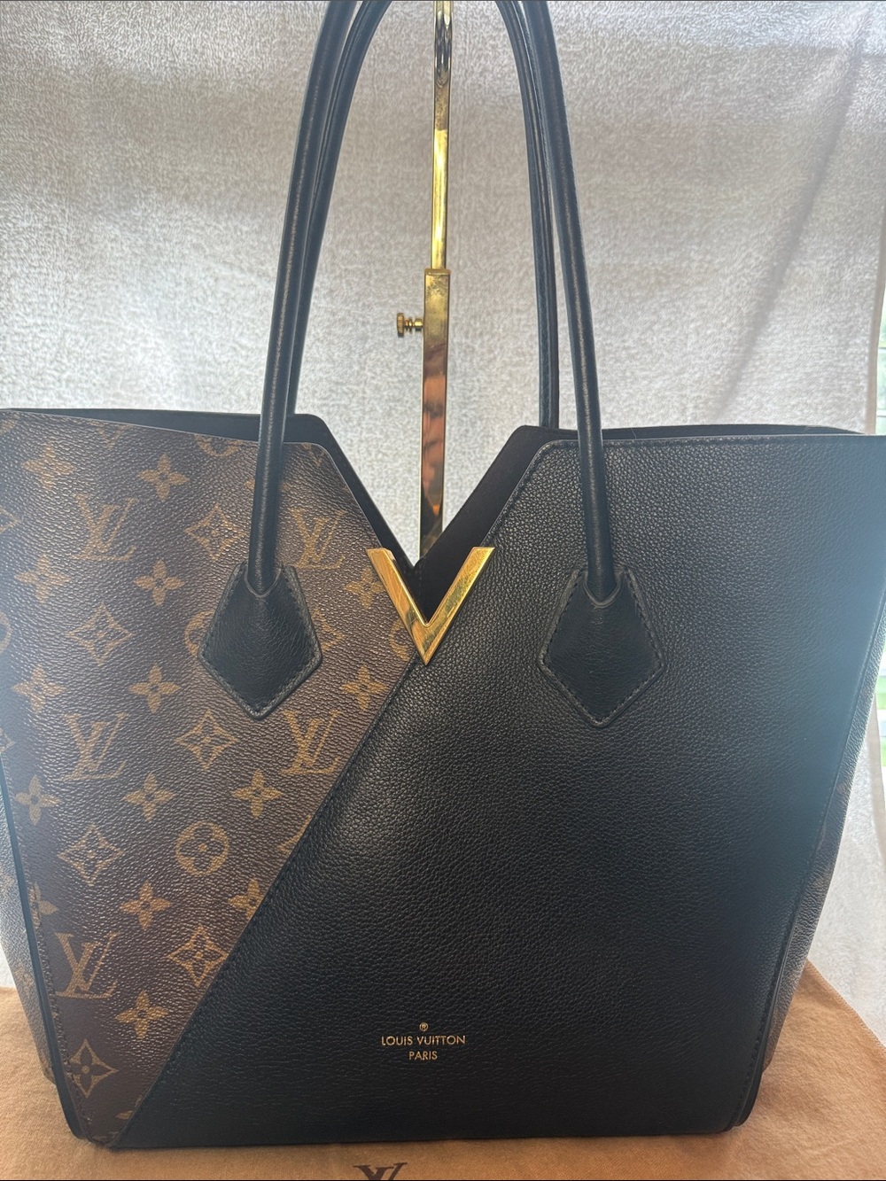 Louis Vuitton Monogram Kimono MM Tote Bag Noir